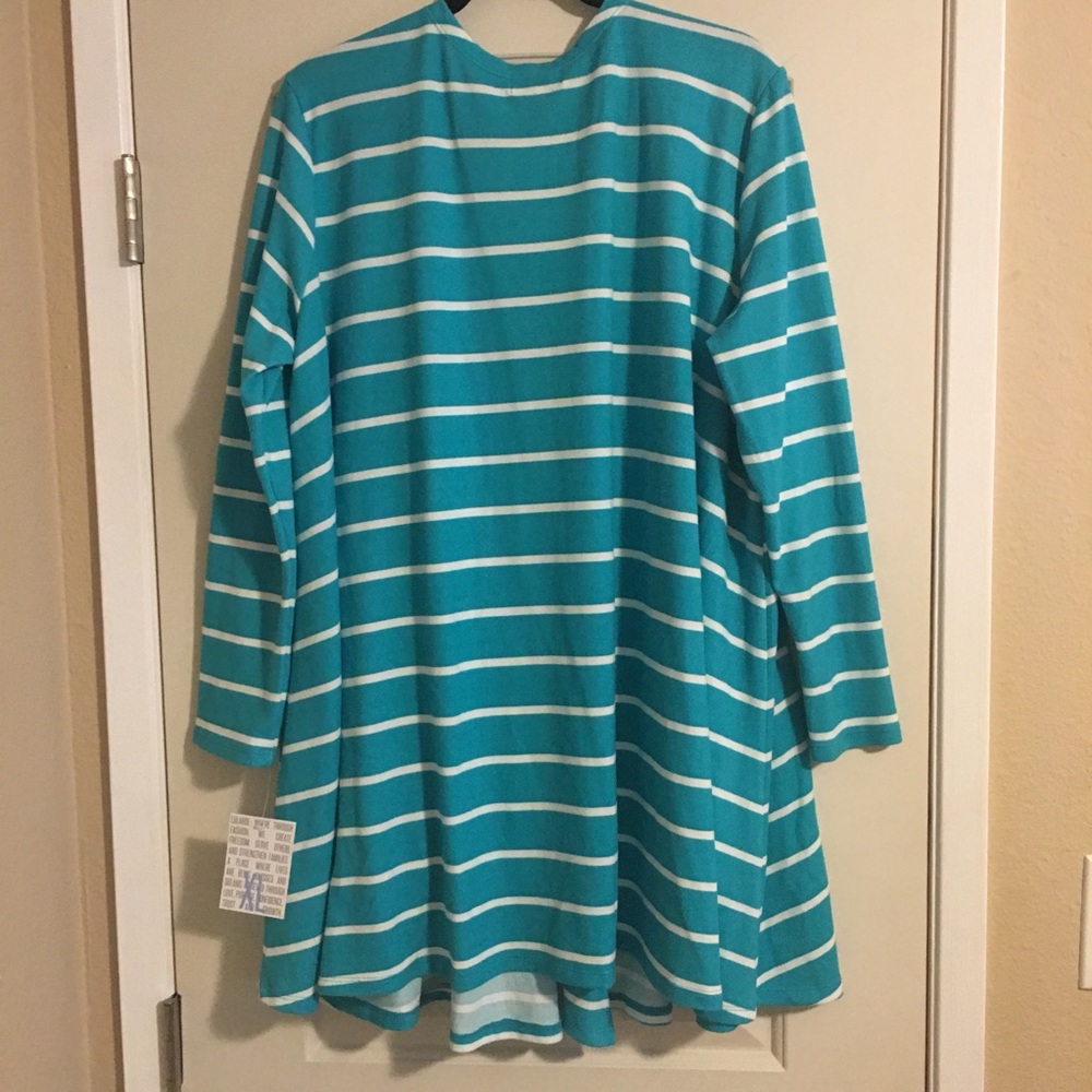 Lularoe Happy Hearts Caroline Cardigan - XL - Picture 2 of 4